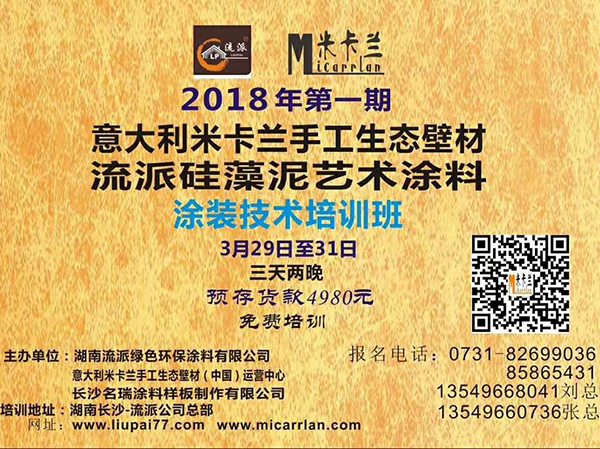 湖南流派第三期藝術涂料培訓